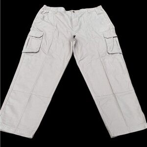 Cabelas Mens British Tan 44x30 Classic Fit High Rise Tapered Cargo Pant NWT